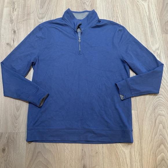 Twillory Other - Twillory Sweater Mens Sz XL Blue 1/4 Zip Long Sleeve Top Performance Mock Neck